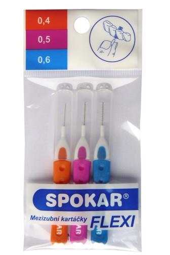 Spokar mezizubní kartáček Flexi sada 3 ks