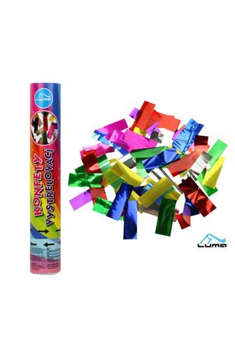 Konfety vystřelovací 20 cm fóliové barevné 