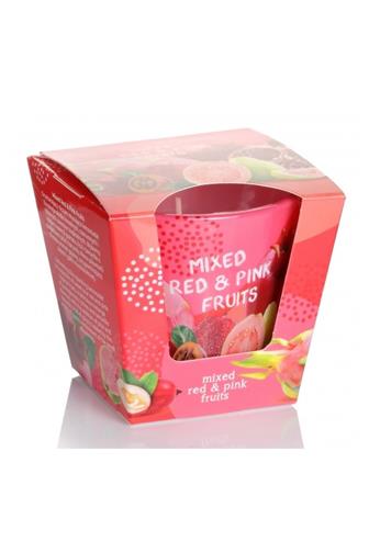 Bartek svíčka vonná sklo Tropical red/pink fruits 115 g