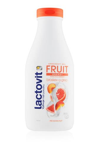 Lactovit Fruit energy broskev a grep sprchový gel 500 ml