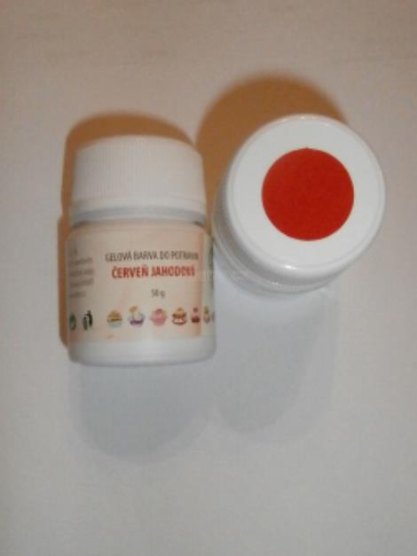 Aroco Aroma Gelová barva do potravin červeň jahodová 50g