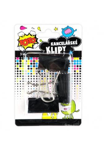 Klip kancelářský 41 mm 3 ks