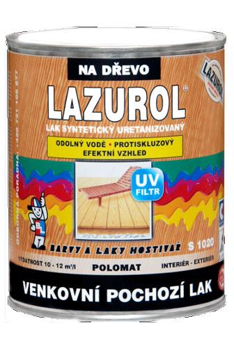 LAZUROL lak venkovní pochozí S1020 polomat 4l