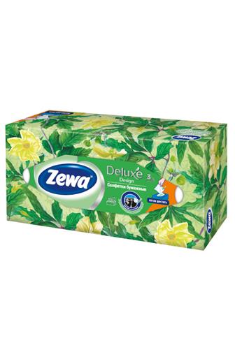 Zewa Deluxe kapesníčky 3 vrstvé box 90 ks