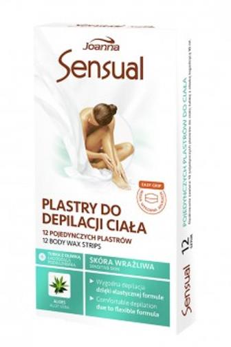 Sensual depilační náplasti na tělo aloe vera 12 ks