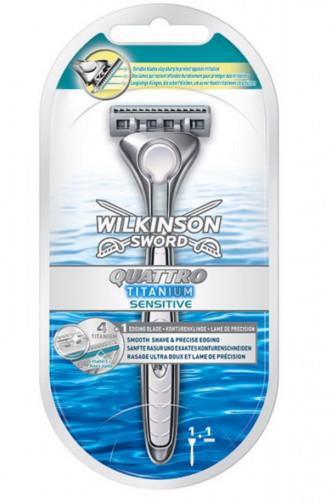 Wilkinson Quattro Titanium Sensitive holicí strojek