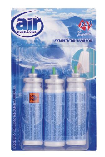 Air Menline happy spray Marine wave náplň 3 x 15 ml