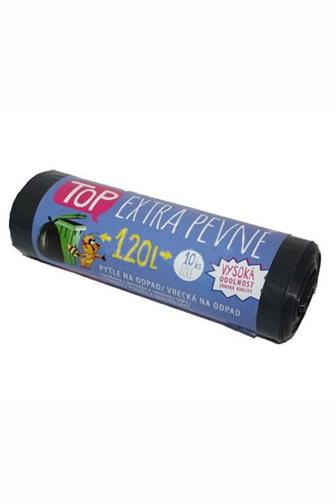 TOP Pytle na odpad extra pevné zatahovací 110x70cm 120l 10ks