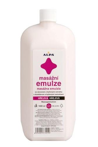 Alpa masážní emulze se zázvorem hřejivá 1l