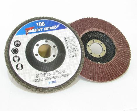 Brusný kotouč lamelový pr.125mm x 22mm P100