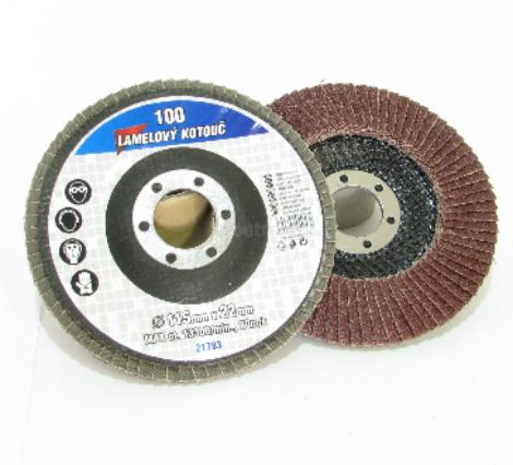 Brusný kotouč lamelový pr.115mm x 22mm P100