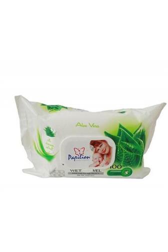 Papilion vlhčené ubrousky aloe vera 100 ks