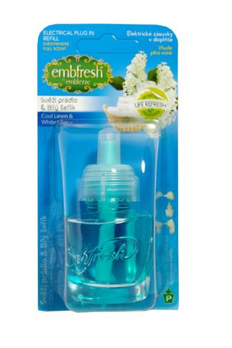 Embfresh electric svěží prádlo & bílý šeřík náplň 19 ml
