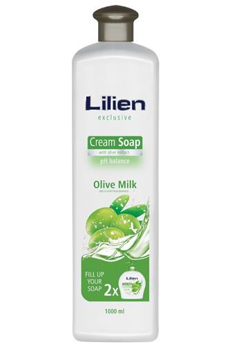 Lilien Exclusive tekuté mýdlo krémové Olive milk 1 l