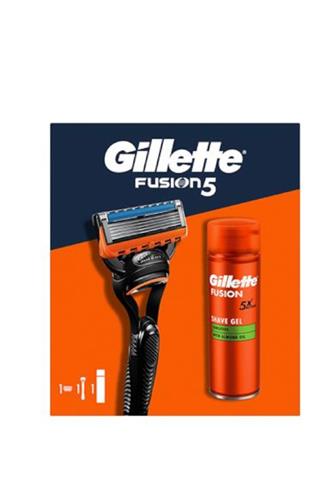 Gillette Fusion5 strojek + gel na holení sensitive 200 ml