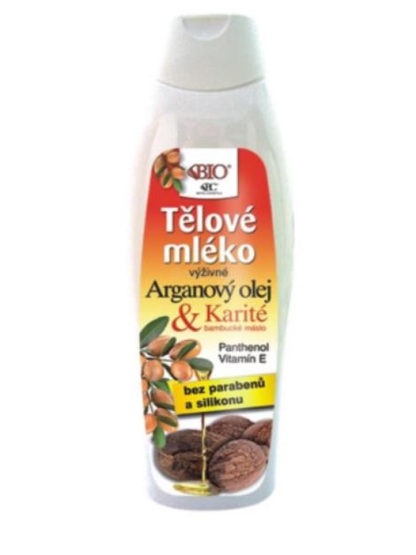 Bione Cosmetics BIO Arganový olej & Karité tělové mléko 500 ml