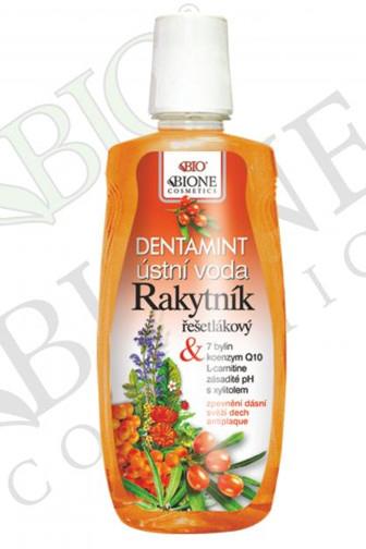 Bione Cosmetics Dentamint ústní voda Rakytník 500 ml