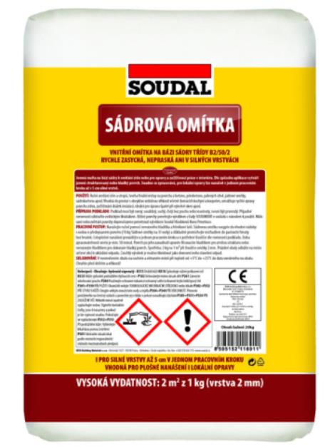 Soudal sádrová omítka jemná 5 kg