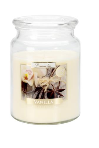 Bispol Aura svíčka vonná Vanilla 500 g