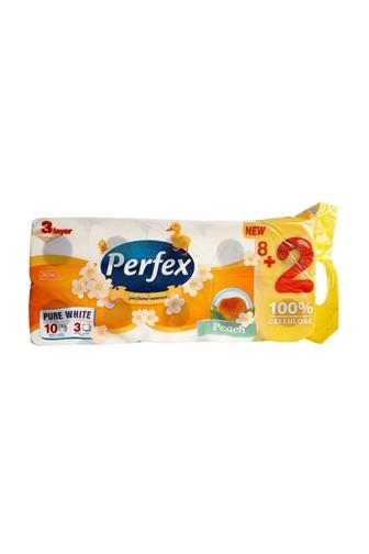 Perfex 3 vrstvý toaletní papír broskev 10 ks