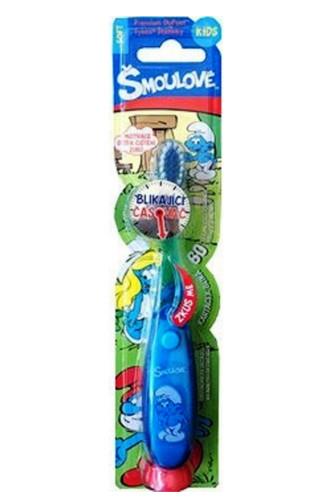 Šmoulové blikající 60sekund soft dětský zubní kartáček