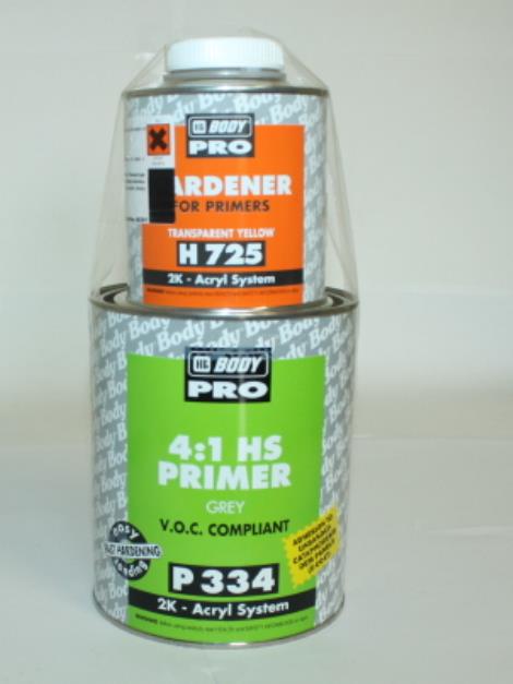 HB Body Plnič P334 šedý 4:1 sada 1,25L