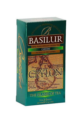Basilur Ceylon The Island of Tea Green Tea 25 x 1,5 g