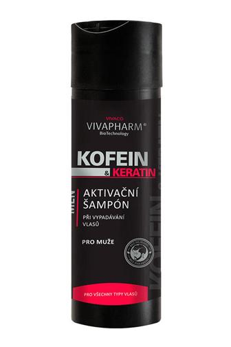 Vivapharm Kofein & Keratin šampón pro muže 200 ml