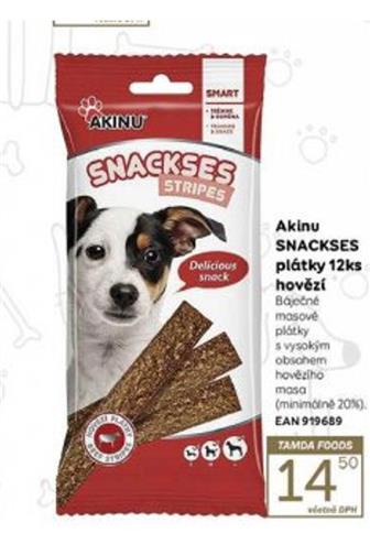 Akinu Snackses plátky pro psa 12 ks