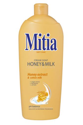 Mitia tekuté mýdlo Honey & Milk 1l