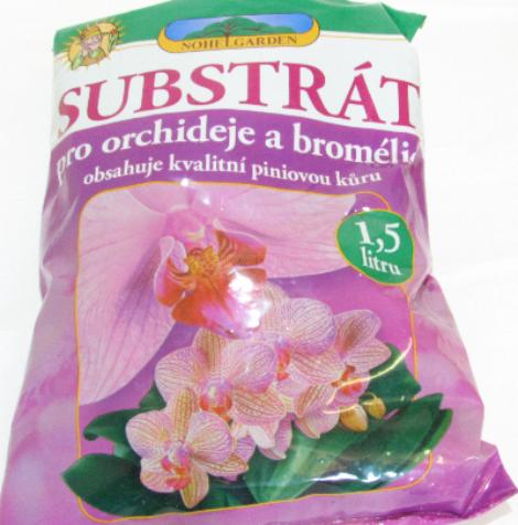 Substrát pro orchideje a bromélie 1.5l