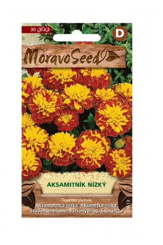 Aksamitník rozkladitý plnokvětý hnědo-žlutý  0.2g