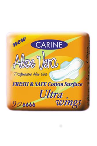 Carin Aloe Vera utra wings dámské vložky  9 ks