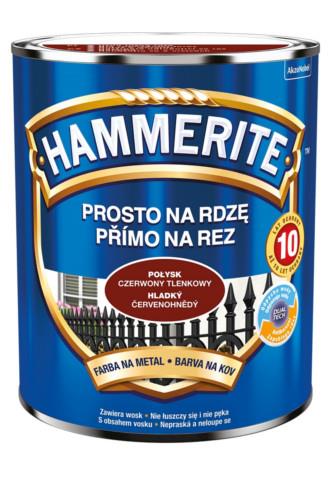 Hammerite přímo na rez hladká červenohnědá 0.7 l