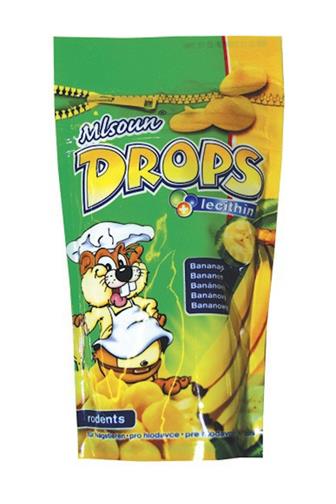 Mlsoun Drops pro hlodavce banánový 75 g