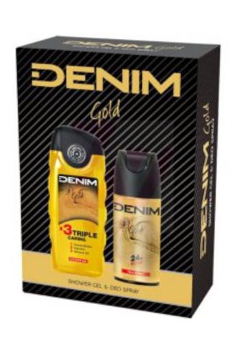 Denim Gold deo spray 150 ml + sprchový gel 250 ml