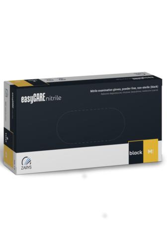 Rukavice Easy Care nitril nepudrované černé M 100ks