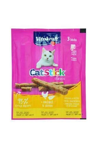 Vitakraft cat stick mini tyčinka drůbež játra 3 ks 18 g
