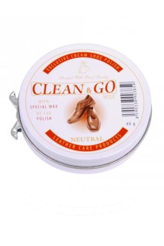 Clean & GO Wax krém na obuv bezbarvý 40 g