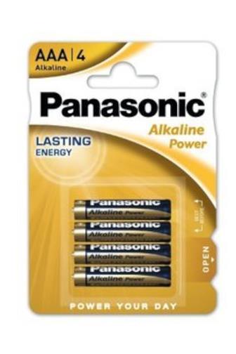 Panasonic baterie Alkaline Power AAA LR03-1.5V 4 ks