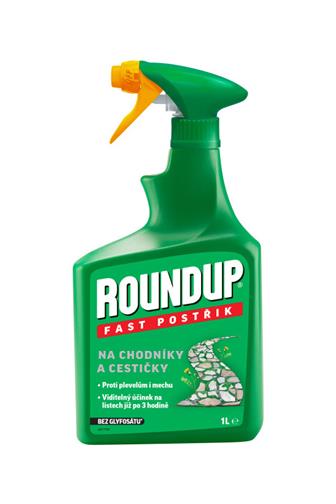 Roundup Fast bez glyfosátu pro chodníky a cestičky rozpraš. 1 l