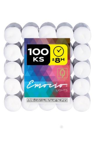 Čajová svíčka Emocio v plechu 8h 100 ks