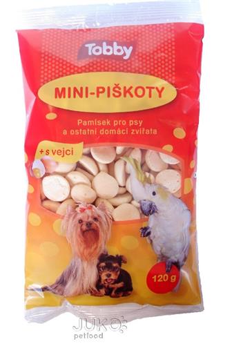 Tobby Piškoty mini + s vejci 120 g