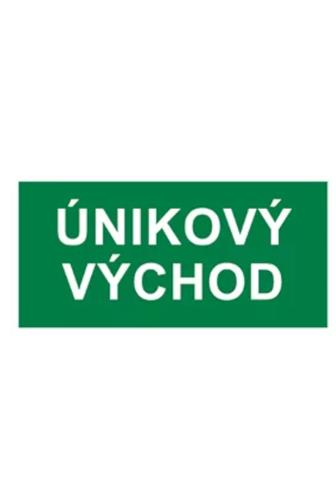 Informační samolepka únikový východ 8 x 16 cm