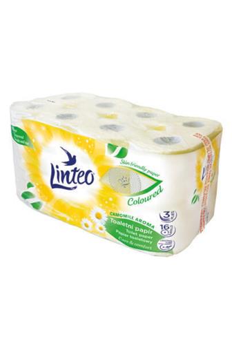 Linteo toaletní papír 3 vrstvý camomile bílý 16 ks