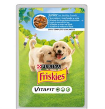 Friskies Junior kapsička kuře+mrkev 100 g