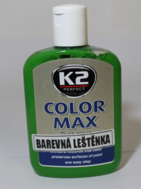 Color Max K2 zelená leštěnka s voskem 200 ml