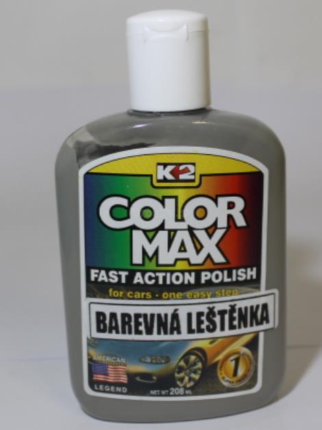 Color Max K2 šedá leštěnka s voskem 200 ml