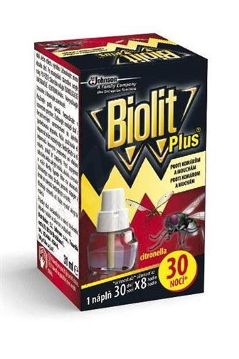 Biolit Plus náplně do elektrického odpařovače vůně citronella 30 nocí 31 ml