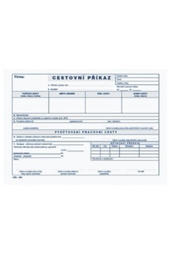 MSK Cestovní příkaz A5 100listů mSk 500